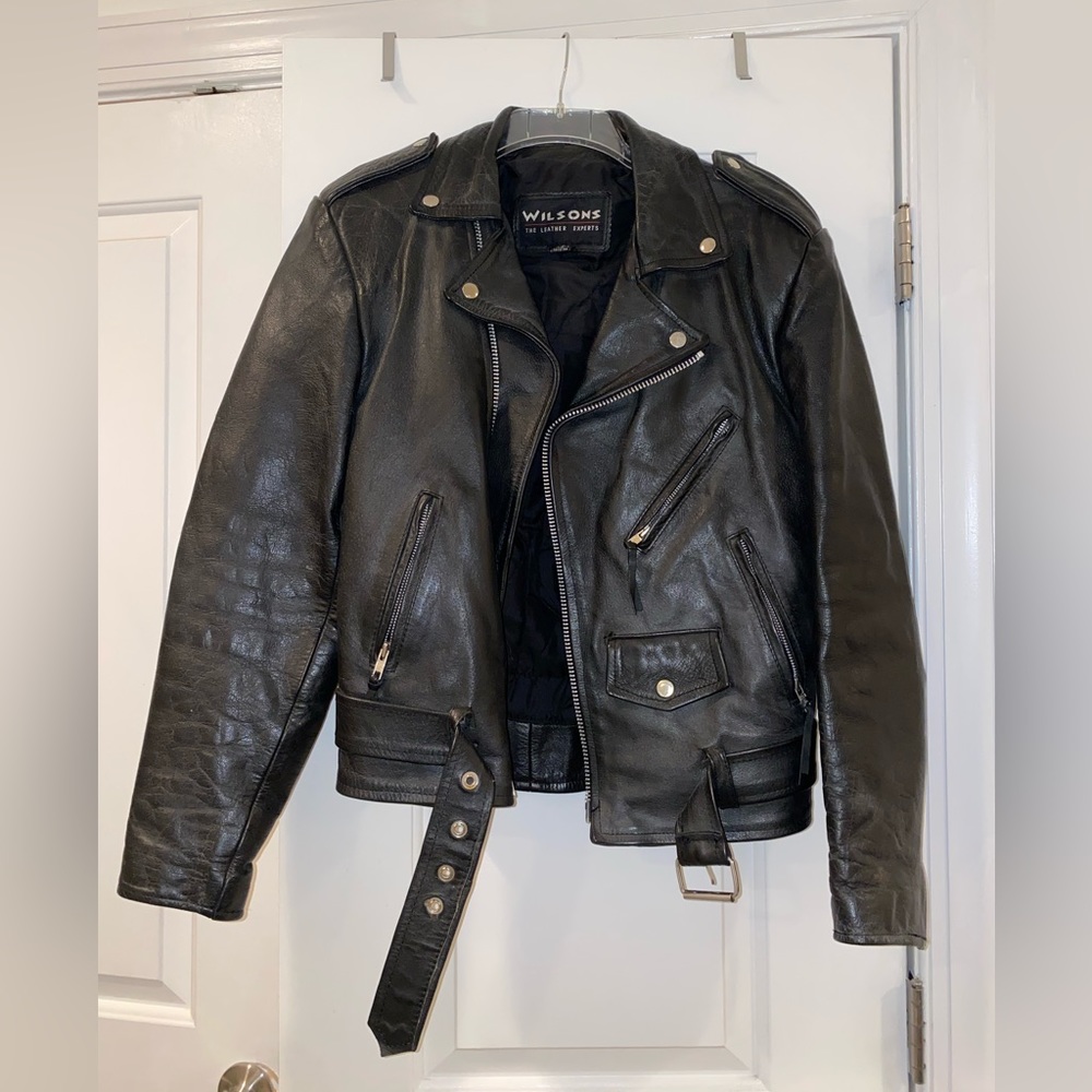 Vintage Wilson’s Leather motorcycle jacket size M
